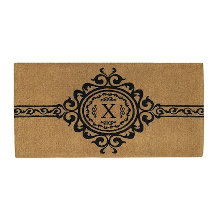 Calloway Mills Monogram Door Mat, Black, Natural, 24 in W x 36 in L 180072436X